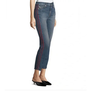 Hudson Custom Zoeey High-Rise Ankle Straight Jeans Size 27